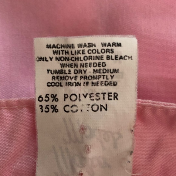 Malco Modes pink ruffle button down, medium - Picture 5 of 7